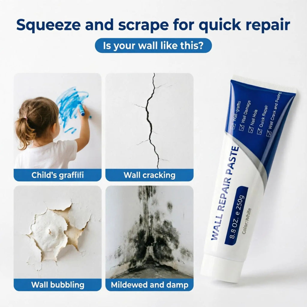 Drywall Repair Kit with Scraper – Wall Hole & Crack Filler Wall Repair Kit Nixie
