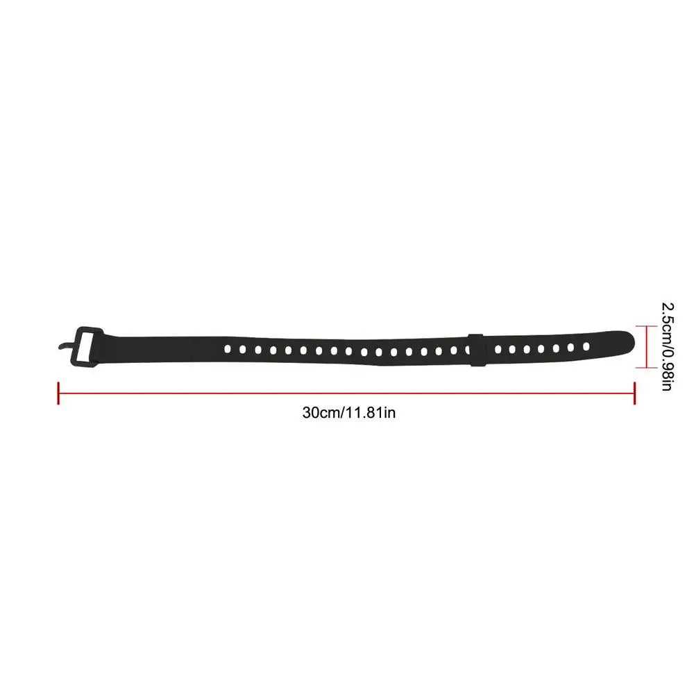 Rubber Tension Strap High Strength Cargo Belt Quick Release Cargo Securing Strap Nixie Black short