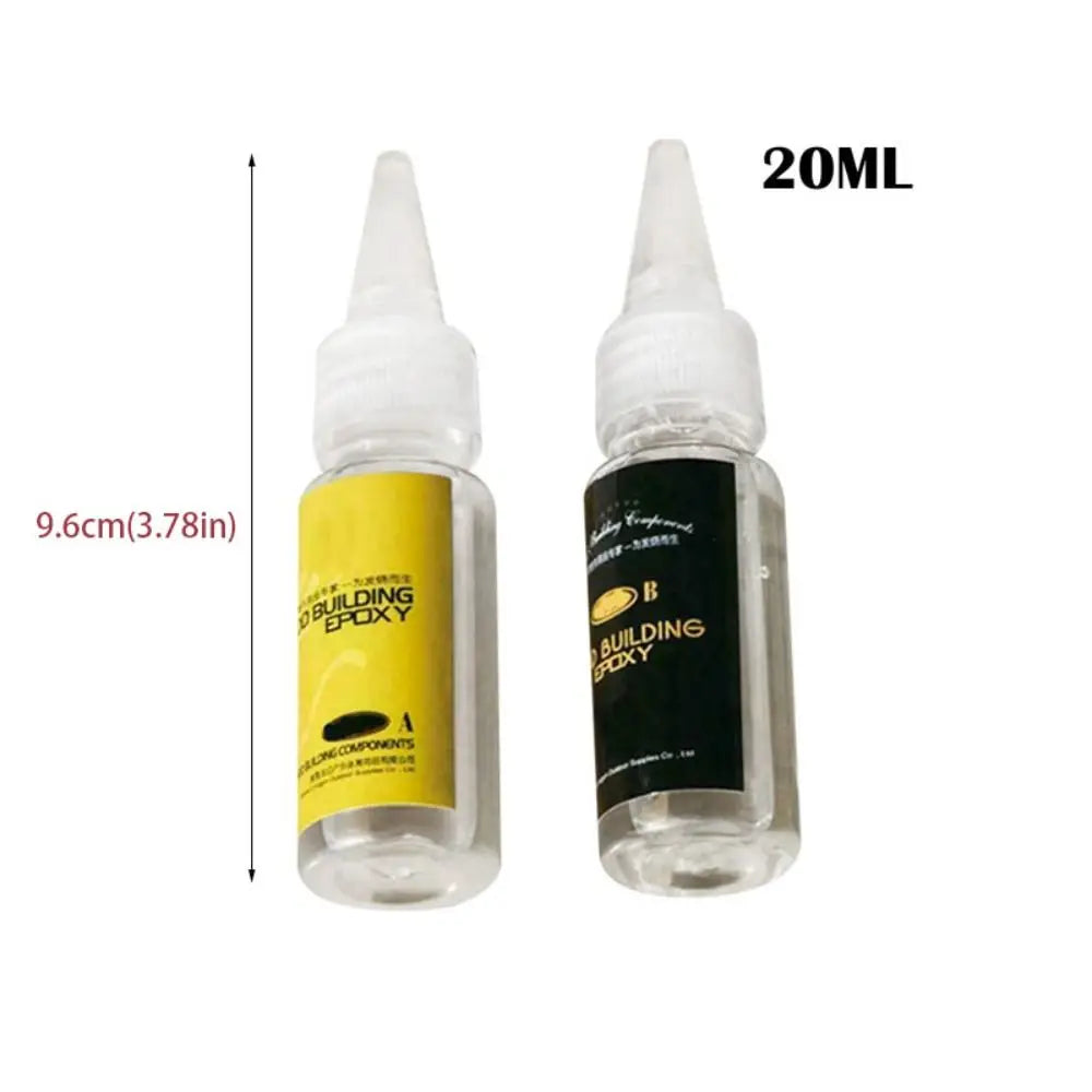 2Pcs Epoxy Resin Fishing Rod Repair Glue – AB Transparent Adhesive Fishing Rod Repair Glue Nixie