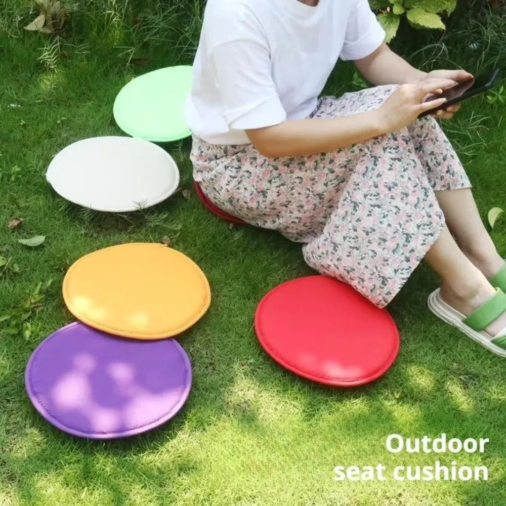 Thickened Round Chair Cushion 30cm Washable Sponge Seat Pad Chair Seat Cushion Nixie