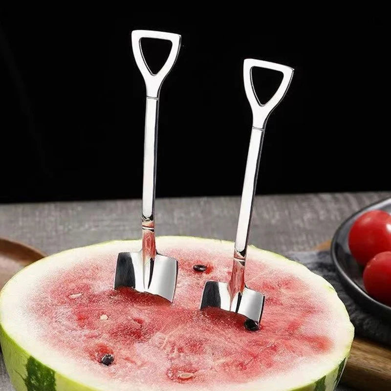 Stainless Steel Shovel Spoons – Coffee & Dessert Cutlery Dessert Spoon Set Nixie