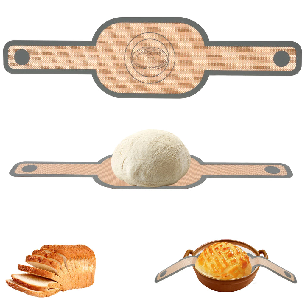 2-Pack Silicone Bread Sling Non-Stick Dutch Oven Liner Baking Mat Silicone Baking Mat Nixie