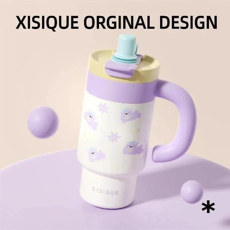 850ml Cartoon Stainless Steel Insulated Tumbler with Handle Insulated Tumbler Nixie