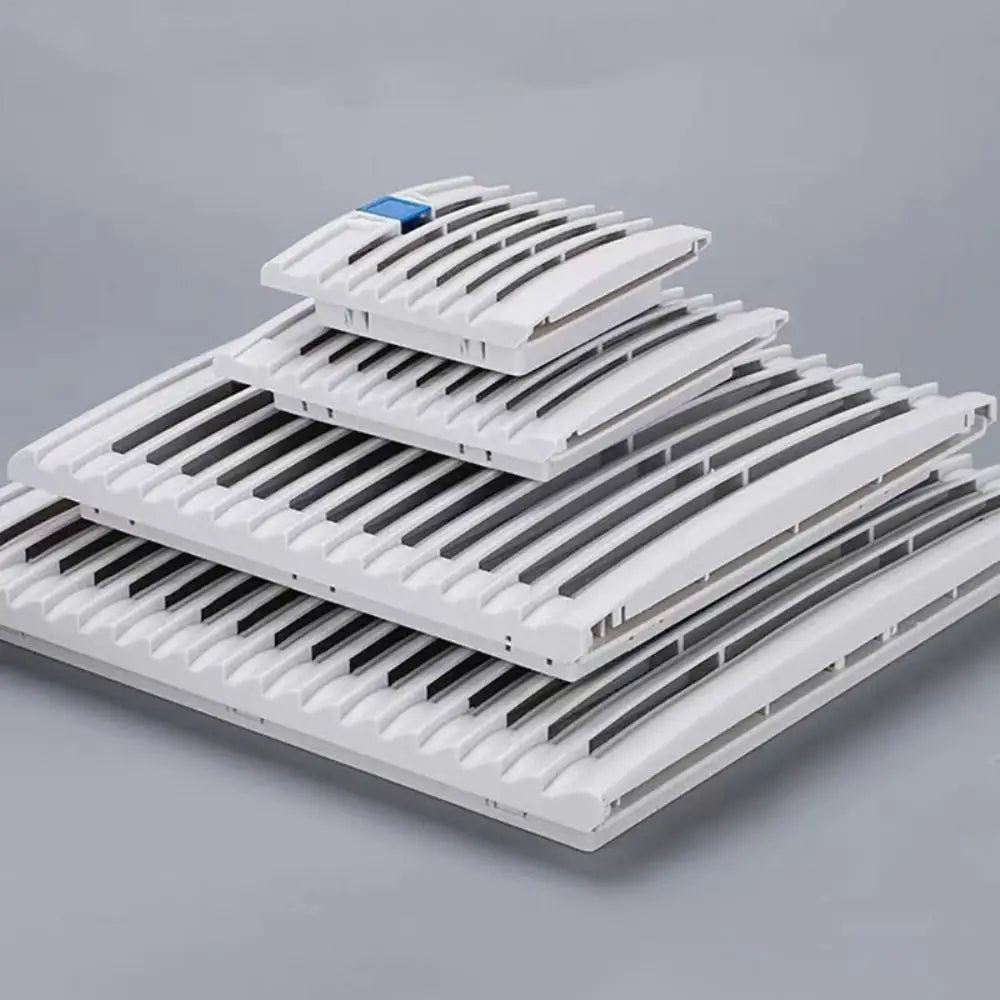 ABS Cabinet Ventilation Filter Grille with Louver Shutters