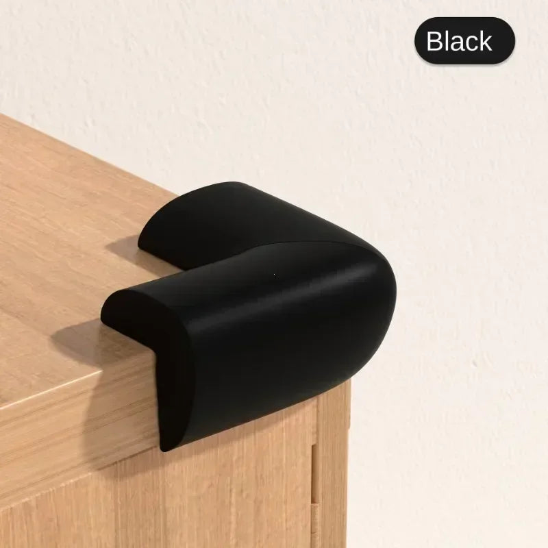 4-Pack Baby Corner Guards – Soft NBR Table Edge Protectors Baby Corner Guards Nixie Black 4PCS