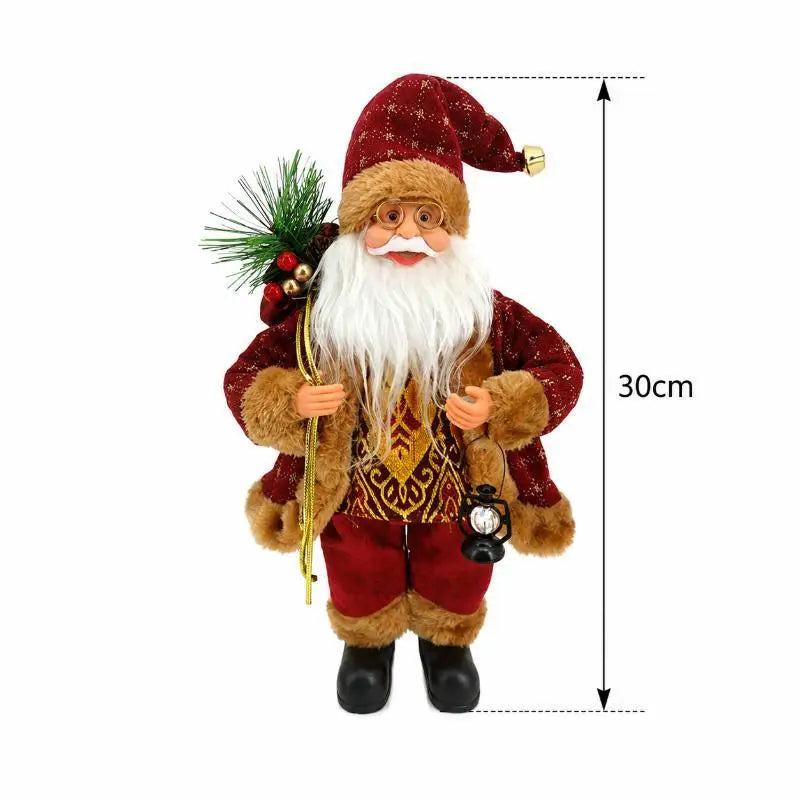 Santa Claus Standing Figurine – Handcrafted Christmas Decor