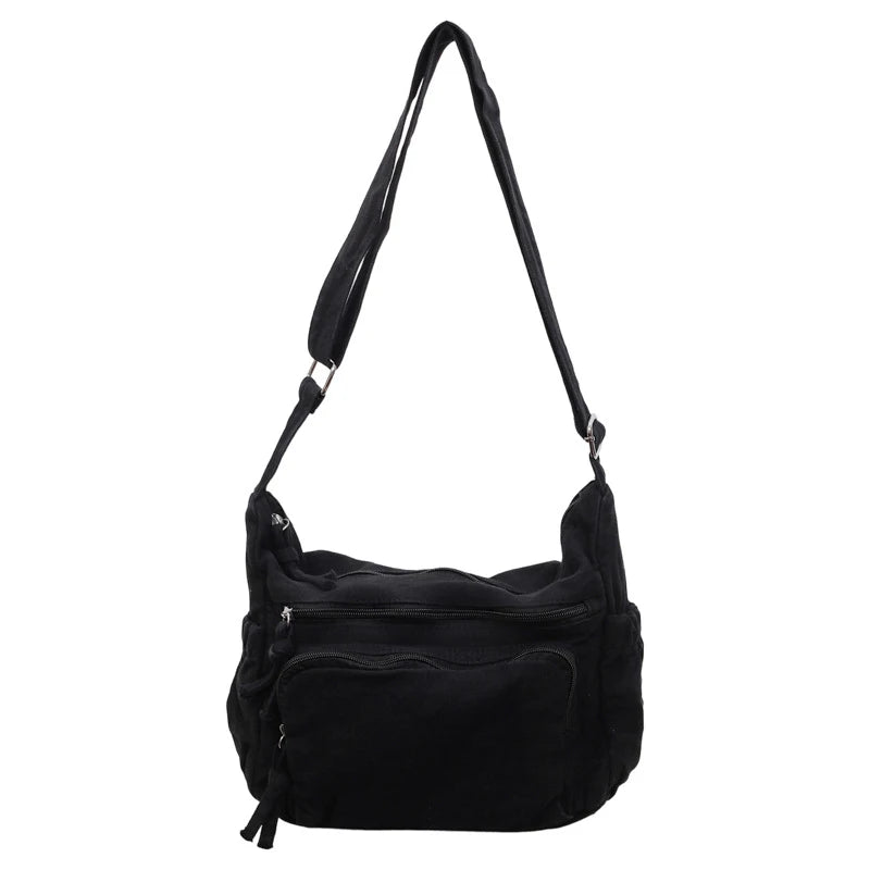 Vintage Japanese Canvas Shoulder Bag – Large Capacity Unisex Canvas Shoulder Bag Nixie