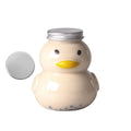 Cute Duck Water Bottle 500ml | BPA-Free Transparent PET Novelty Water Bottle Nixie Bottle-flat lid