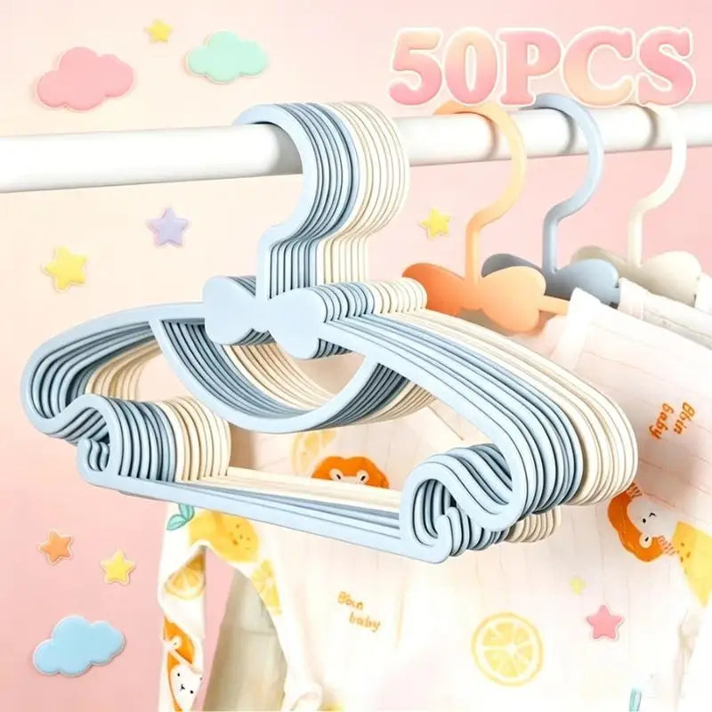 Baby Kids Clothes Hangers 10/50 Pcs – Lightweight PP Butterfly Kids Clothes Hangers Nixie