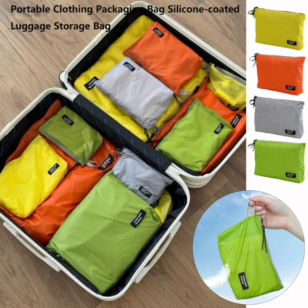 Silicone-Coated Nylon Luggage Storage Bag | Lightweight Travel Travel Storage Bag Nixie