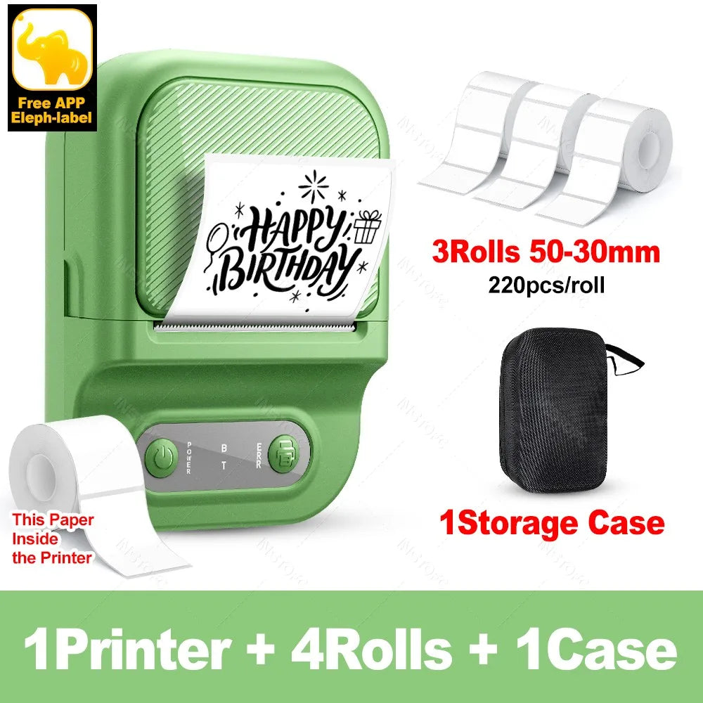 INSTOFC P21 Portable Bluetooth Thermal Label Maker – Inkless