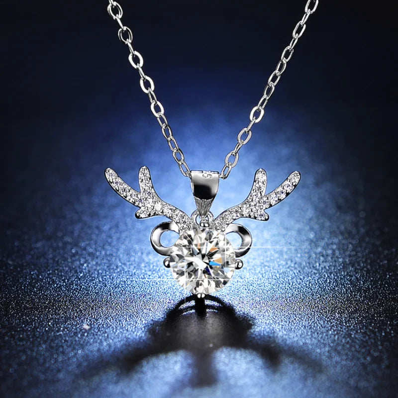 Silver CZ Cubic Zirconia Pendant Necklace | Bridal Wedding Jewelry Pendant Necklace Nixie