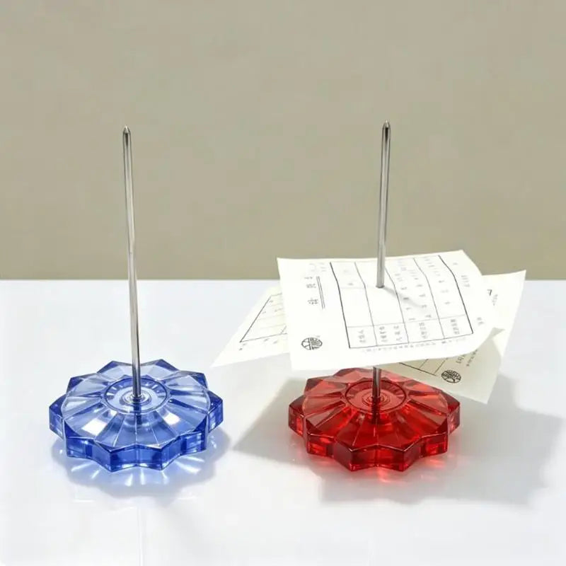 Receipt Spike Holder with Plastic Base – Bill & Memo Organizer Receipt Spike Holder Nixie