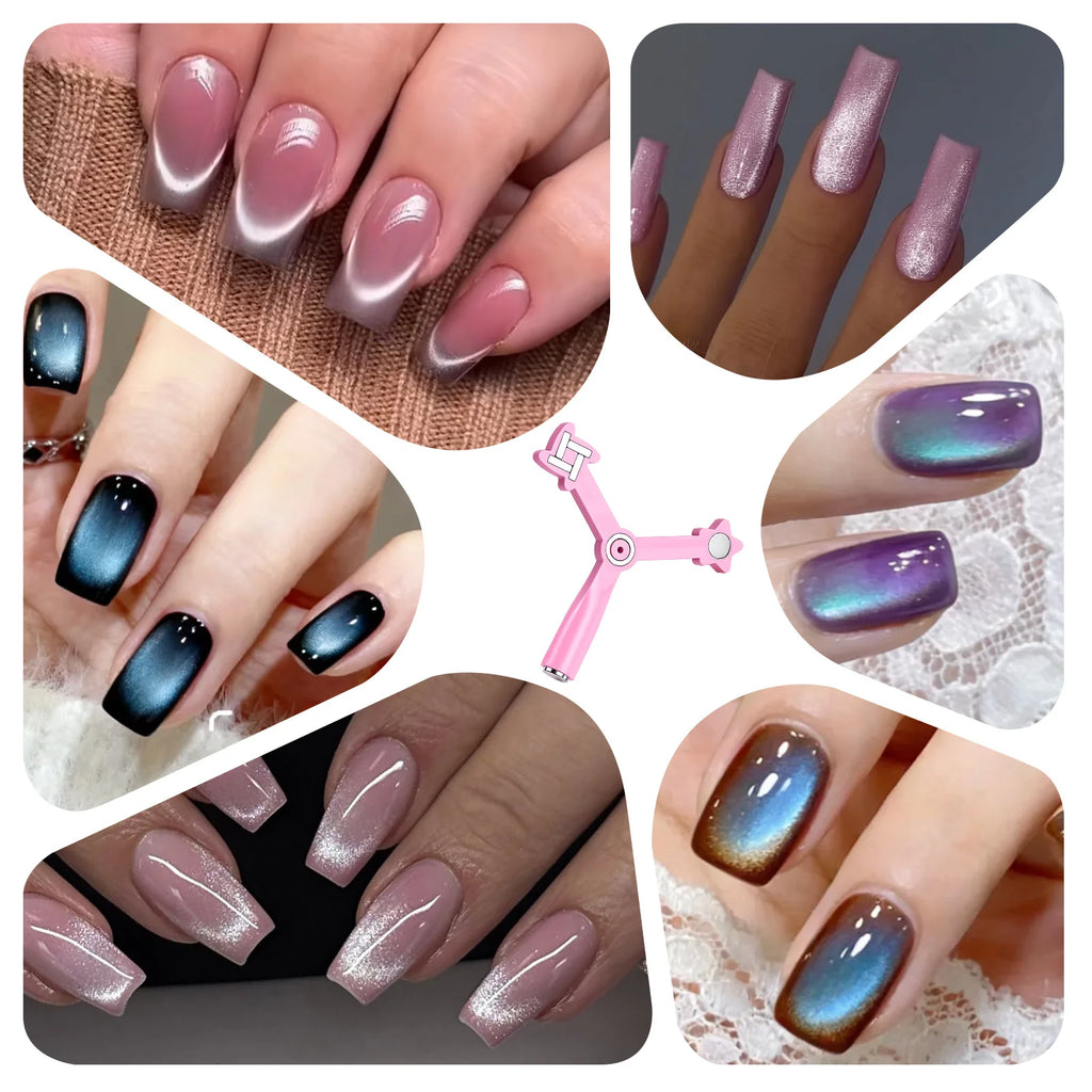 4-in-1 Cat Eye Nail Art Magnet Stick | Glass Bead Gel Tool Nail Art Magnet Tool Nixie