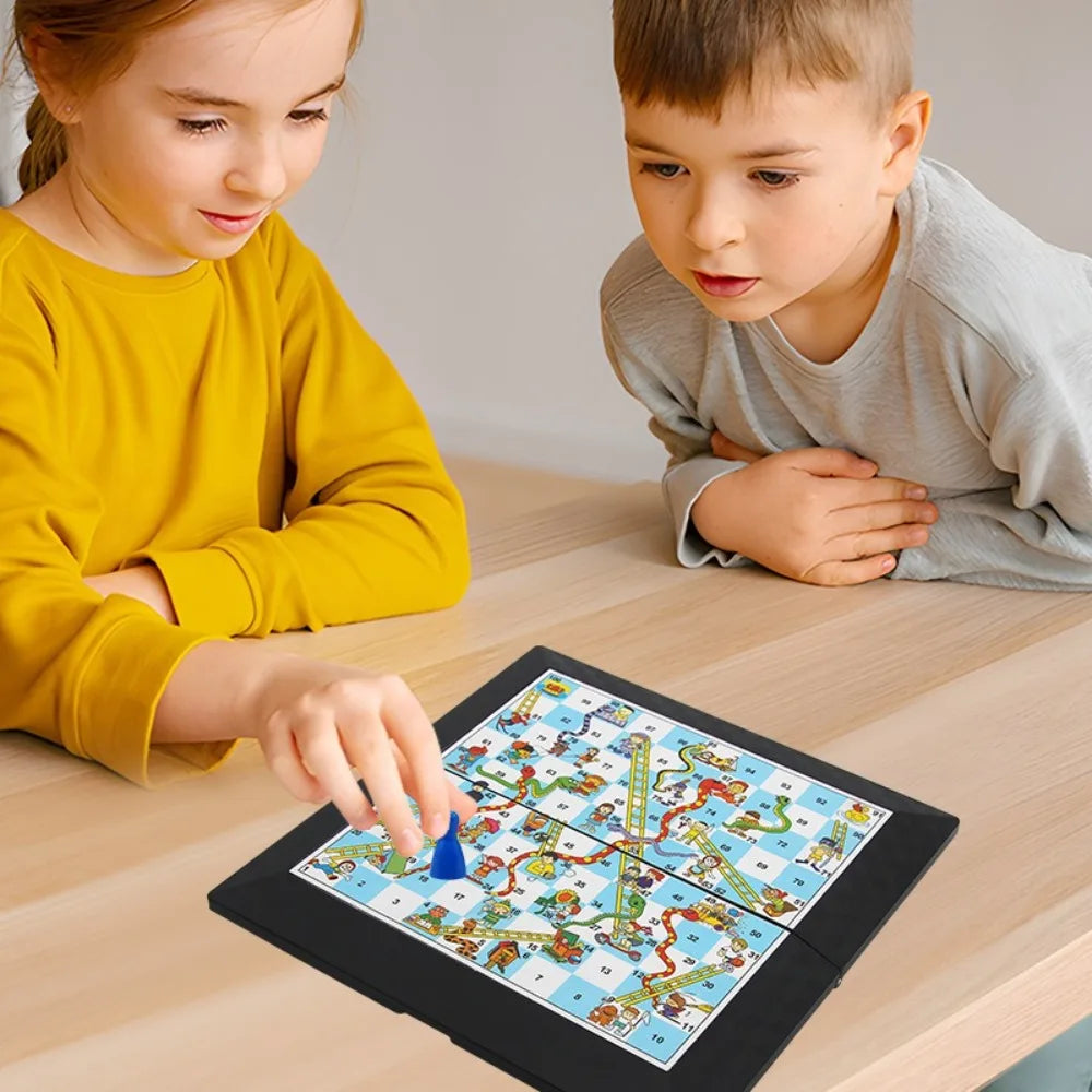 Foldable Ludo & Snake Board Game Set – Kids Family Toy Board Game Set Nixie