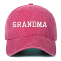 Grandpa Grandma Embroidered Baseball Cap – Vintage Cotton Hat Embroidered Baseball Cap Nixie Rose GRANDMA