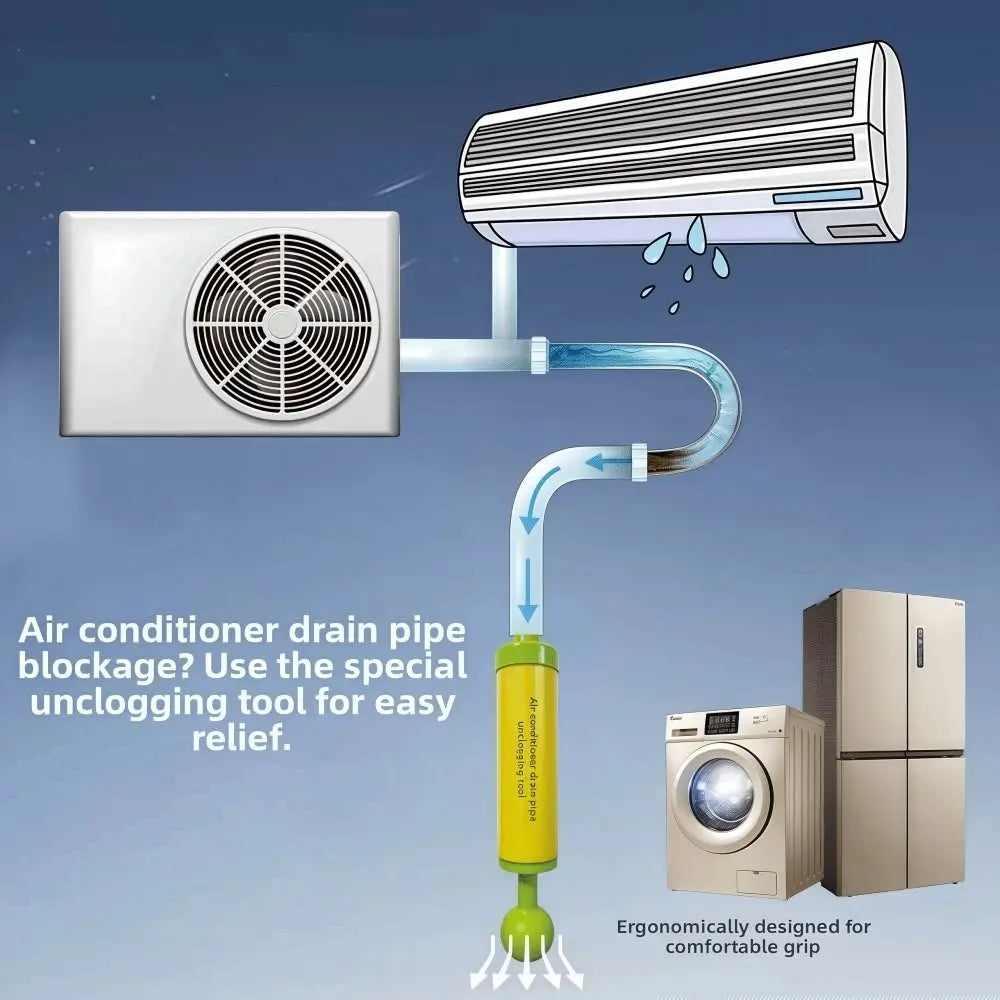 AC Drain Pipe Dredging Tool – Air Conditioner Duct Cleaner AC Drain Cleaning Tool Nixie
