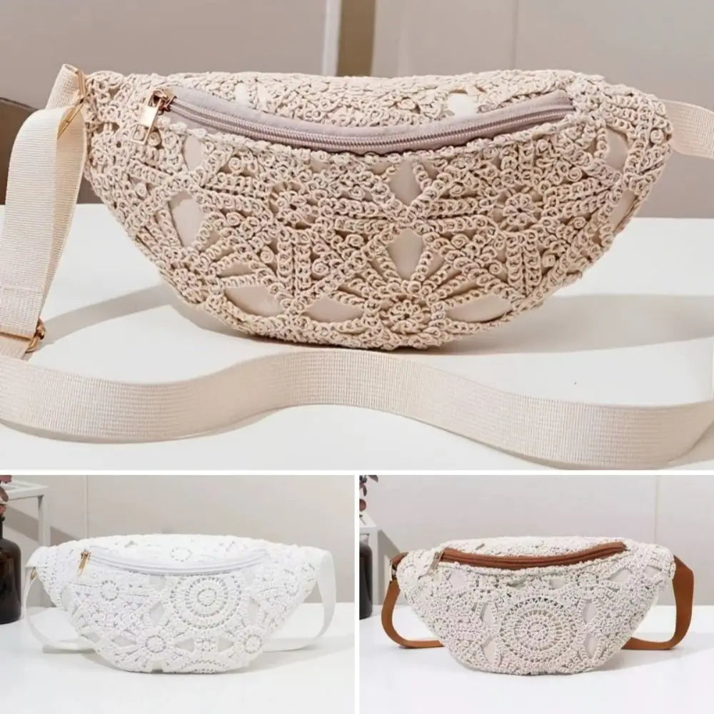 Bohemian PU Leather Waist Bag – Crossbody Beach Chest Bag Waist & Crossbody Bag Nixie