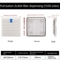 ABS Cabinet Ventilation Filter Grille with Louver Shutters