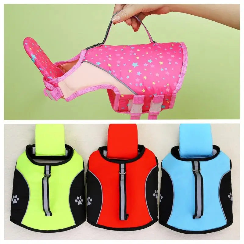 Dog Life Jacket – Adjustable Pet Safety Vest for Swimming & Boating Dog Life Jacket Nixie