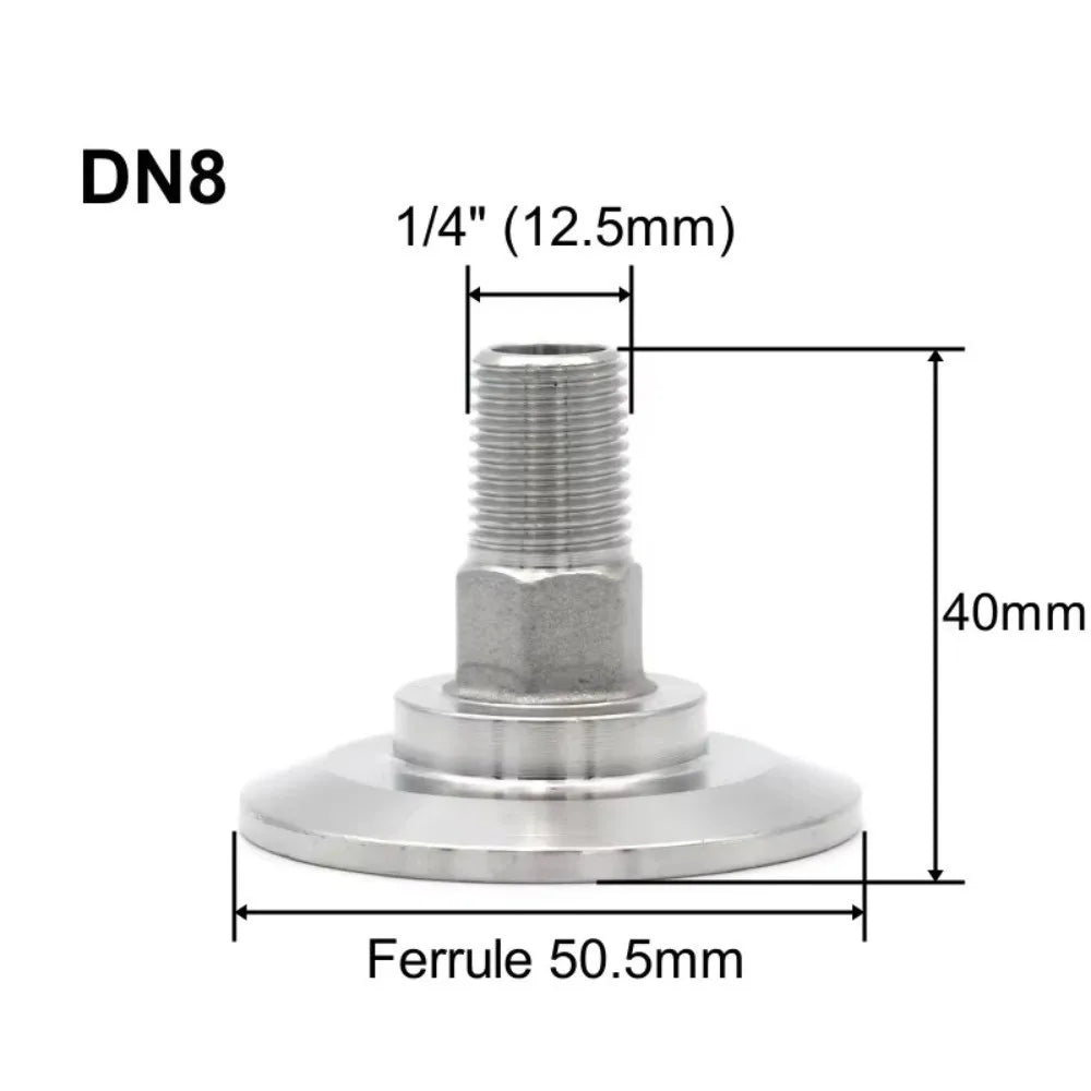 SS304 Stainless Steel Internal Thread Ferrule Clamp Fitting DN8-DN50 Pipe Ferrule Fitting Nixie