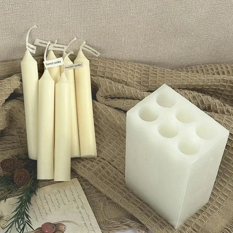 Cylindrical Pillar Candle Silicone Mold – DIY Craft Making