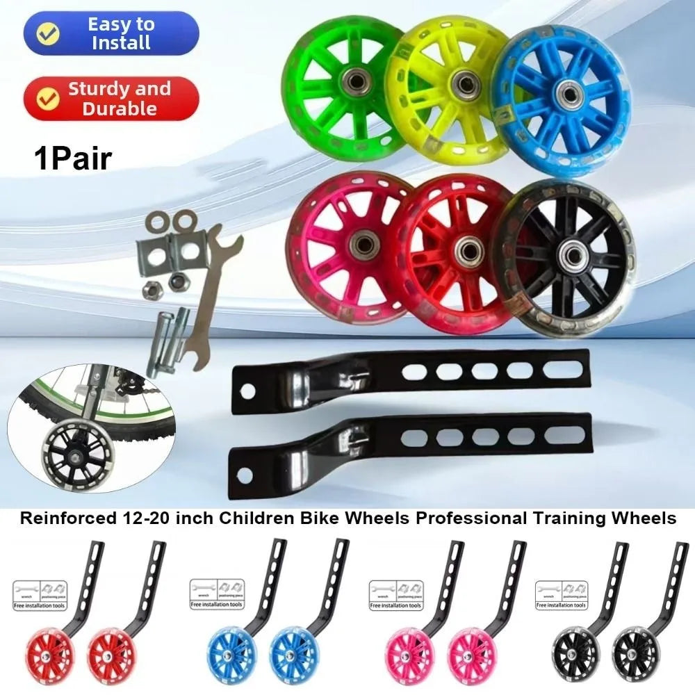 Kids Bike Training Wheels 12-20 Inch Heavy Duty Easy Install Bike Training Wheels Nixie