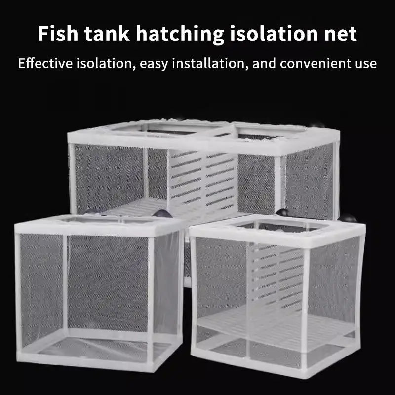 Aquarium Fish Breeding Box Hatchery Isolation Net 1/2PCS S/L