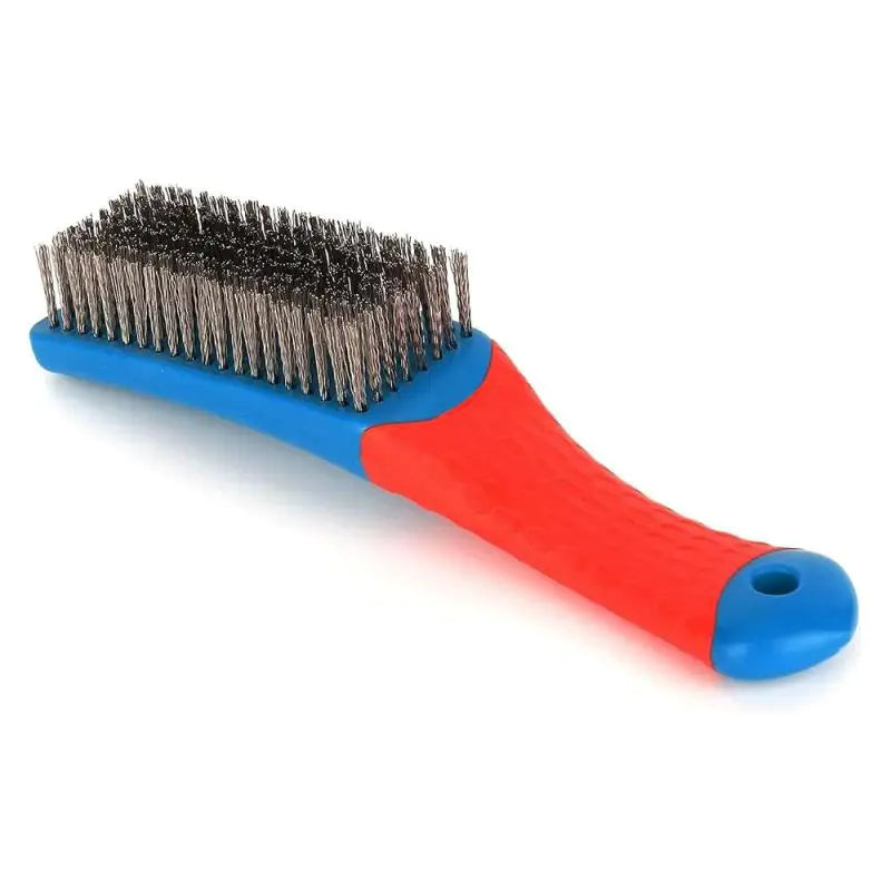 Heavy Duty Stainless Steel Wire Brush with Plastic Handle