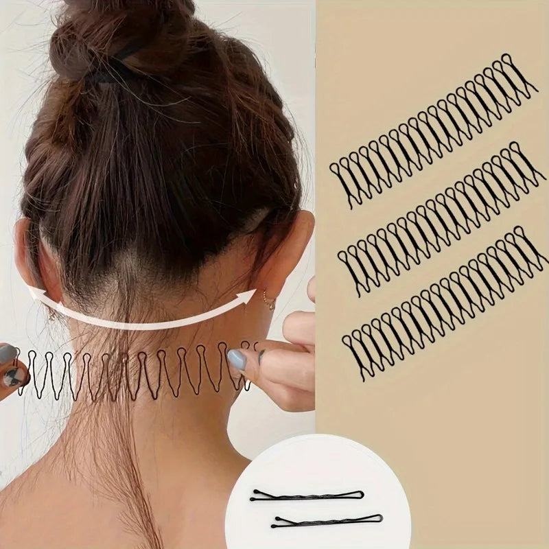 3-Pack U-Shape Hair Pins – French Twist Bun Updo Holder Hair Styling Pins Nixie