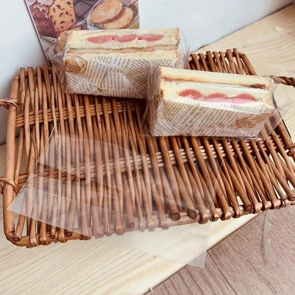 100PCS Transparent Self-Seal Sandwich Bags – Food Grade Food Storage Bags Nixie