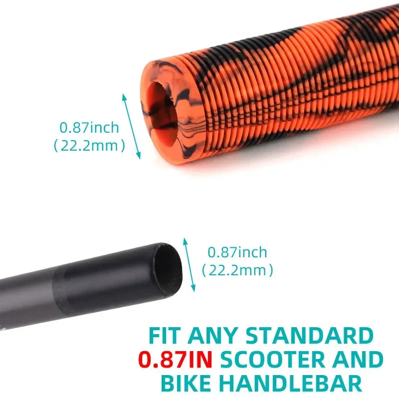 BUCKLOS 165mm Rubber Bike Handlebar Grips – Anti-Slip Pair Bike Handlebar Grips Nixie