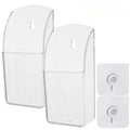 Wall Mount Remote Control Holder – Clear Acrylic Storage Box Wall Mount Storage Box Nixie 2Set
