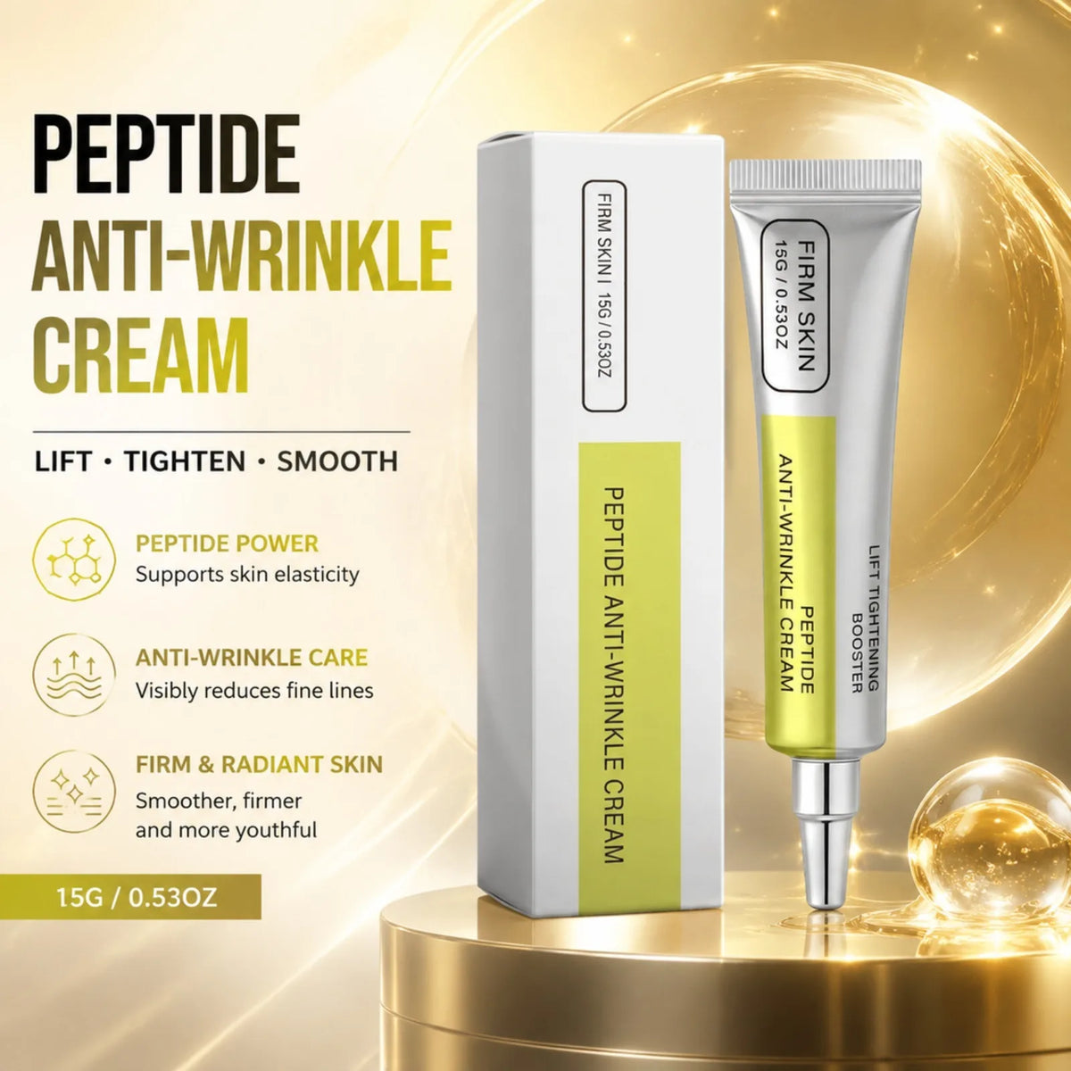 Peptide Retinol Face Cream – Firming Hydrating Moisturizer Face Moisturizer Cream Nixie