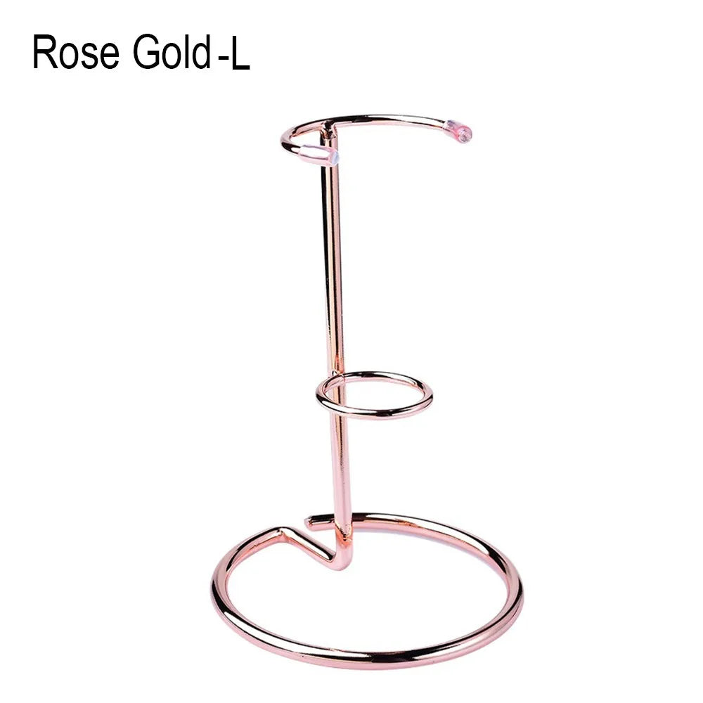 Iron Crystal Display Stand – Round Base Wand & Ornament Holder Crystal Display Stand Nixie Rose Gold L