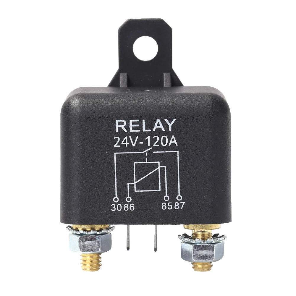 24V High Current Relay 100A/120A/200A – 4-Pin Automotive Starter Automotive Relay Nixie 120A