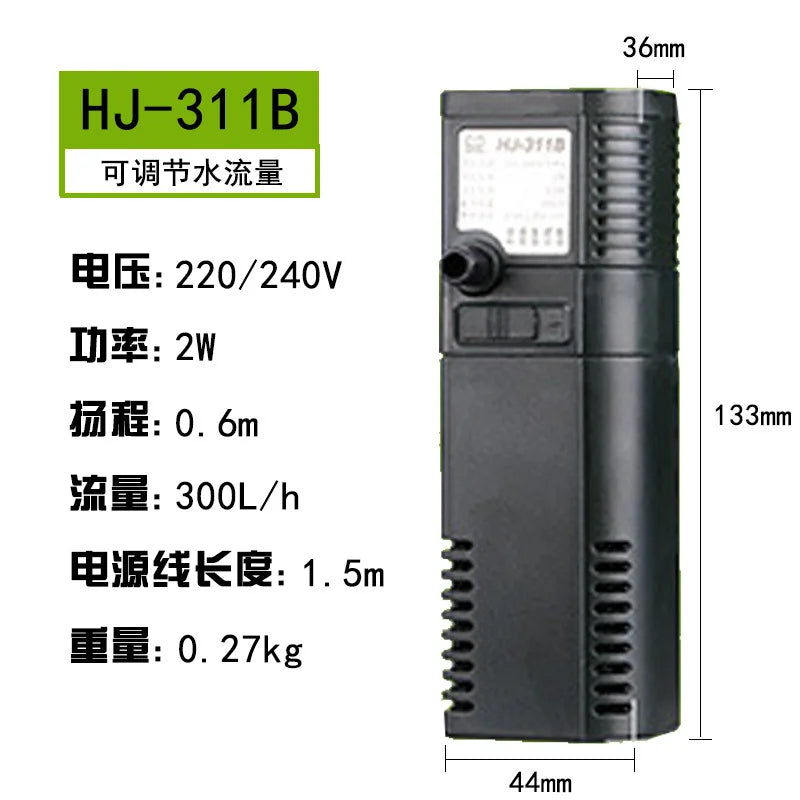 Sensen HJ-111B Aquarium Submersible Filter Pump for Fish Tank Aquarium Filter Pump Nixie HJ Mini Filter-1