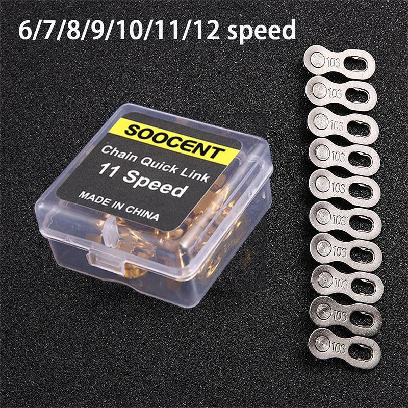 5 Pairs Bike Chain Quick Link Connectors 6–12 Speed MTB Bike Chain Connector Nixie