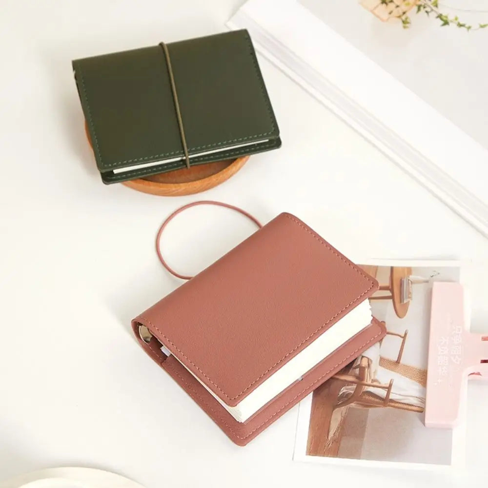M5 Mini 5-Ring Loose-Leaf Binder Notebook – Faux Leather