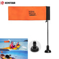 4ft Kayak Safety Flag with Pole & Track/Screw Mount | KEMITOUR Kayak Safety Flag Nixie Default Title
