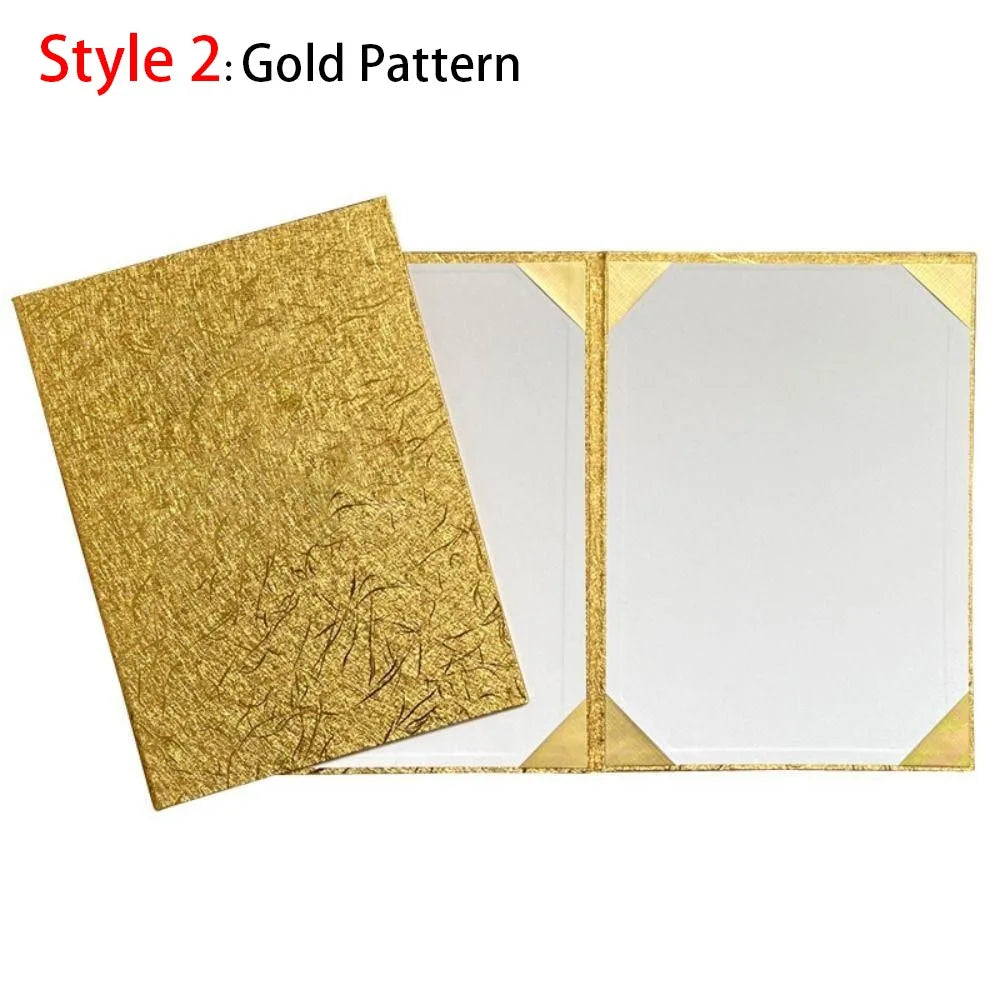 PU Leather A3/A4 Certificate & Contract Folder Cover