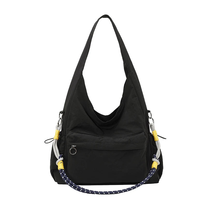 Women's Nylon Woven Rope Tote Crossbody Large Capacity Bag Women's Tote Bag Nixie