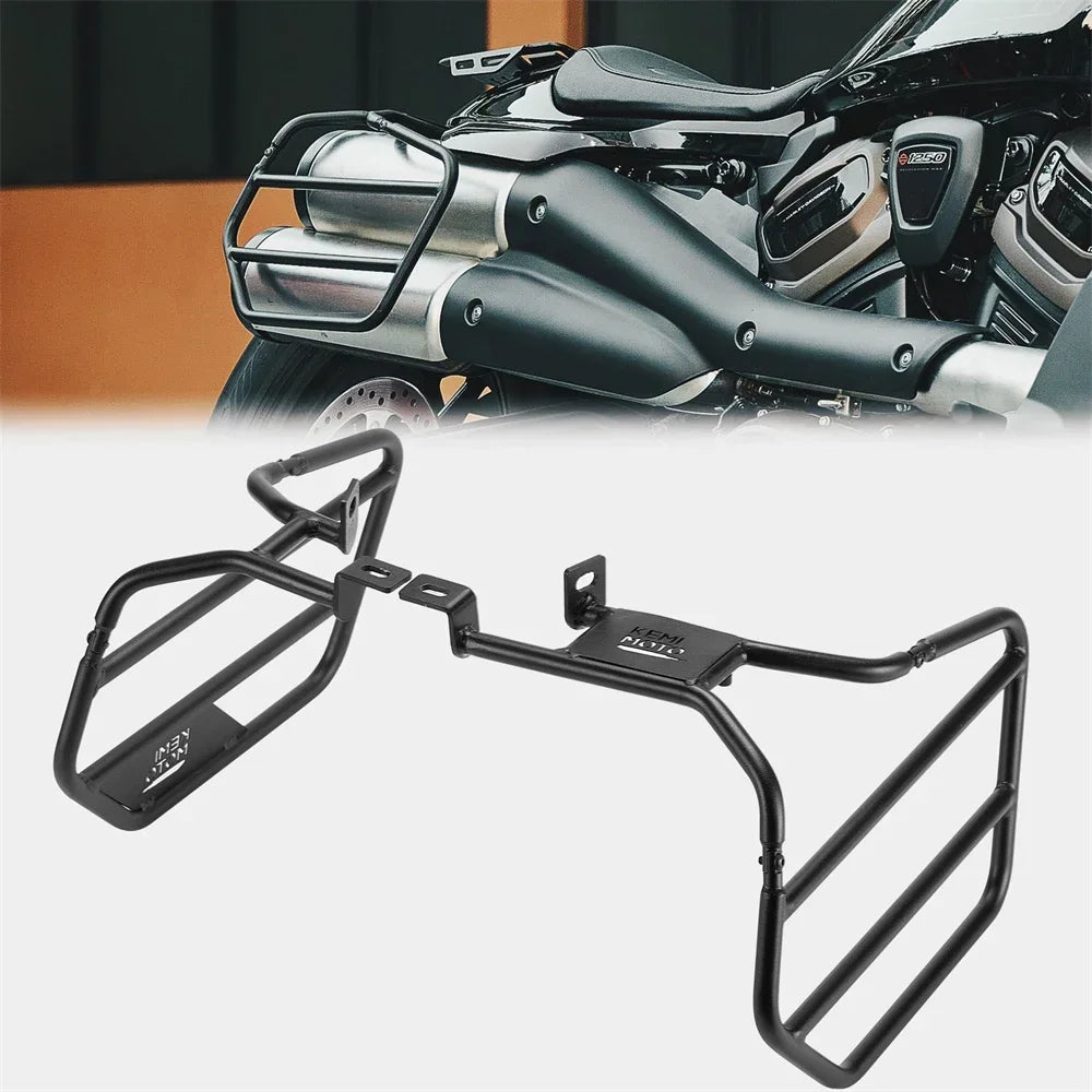 KEMITOUR Saddlebag Bracket Guard Kit – Sportster S 1250 2021-24 Saddlebag Bracket Kit Nixie
