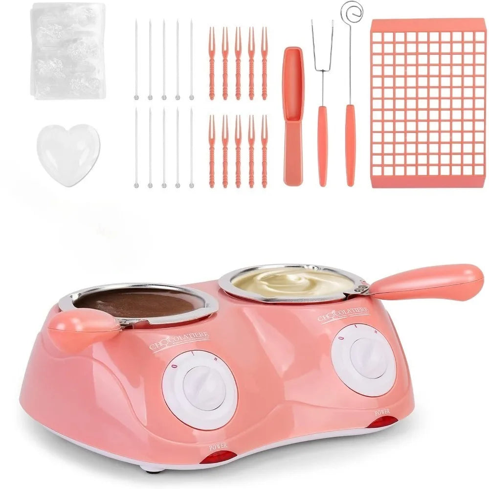 Electric Chocolate Melting Pot – Mini Double Fondue Candy Maker