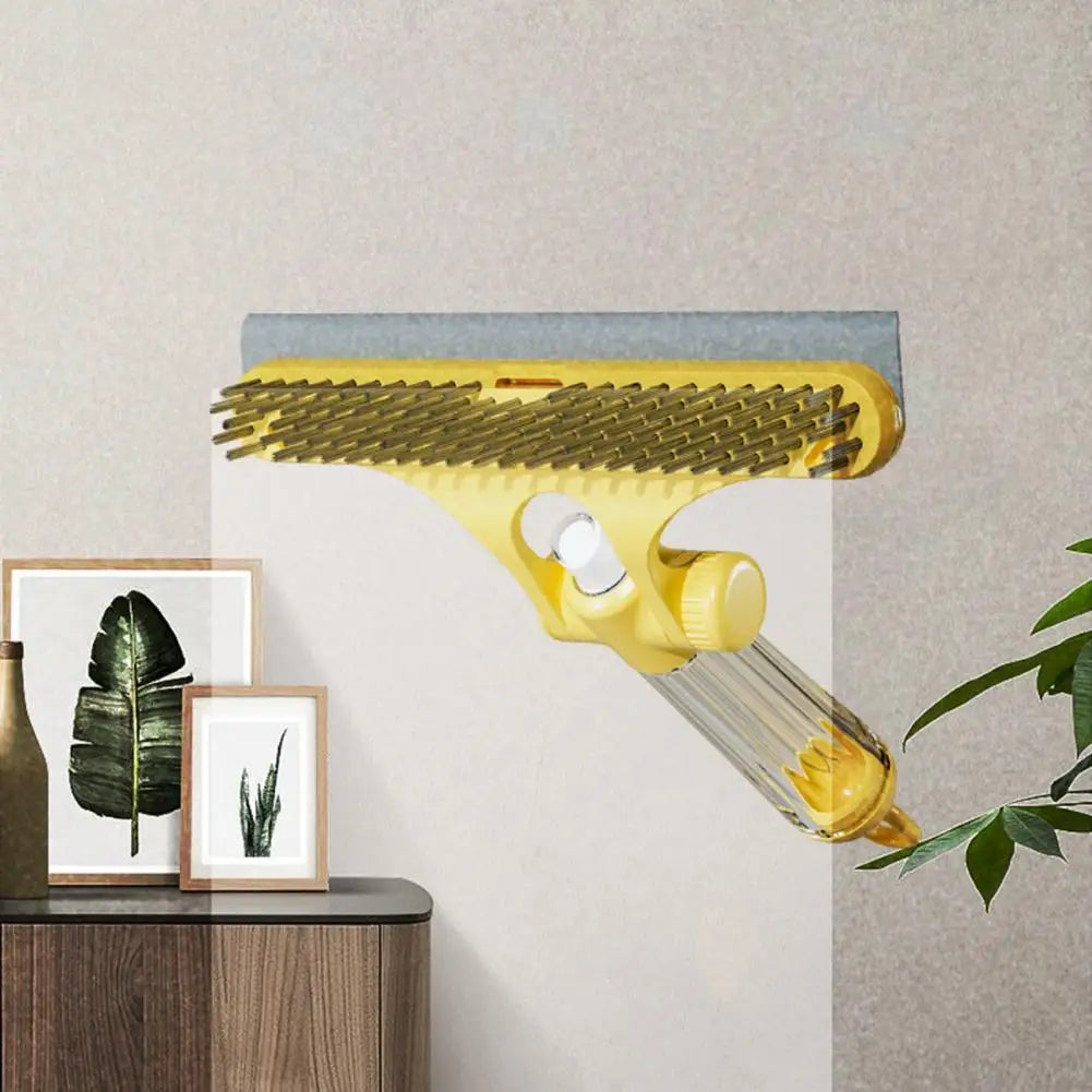 3-in-1 Glass Cleaning Brush with Spray Bottle & Squeegee Glass Cleaning Brush Nixie