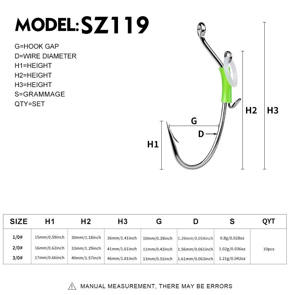 10pcs Luminous Live Shrimp Hooks | High Carbon Steel Barbed Fishing Hooks Nixie