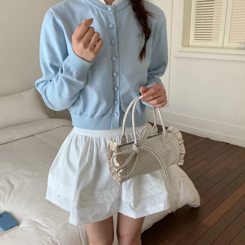 Korean Polka Dot Shoulder Bag – Women's Trendy Handbag