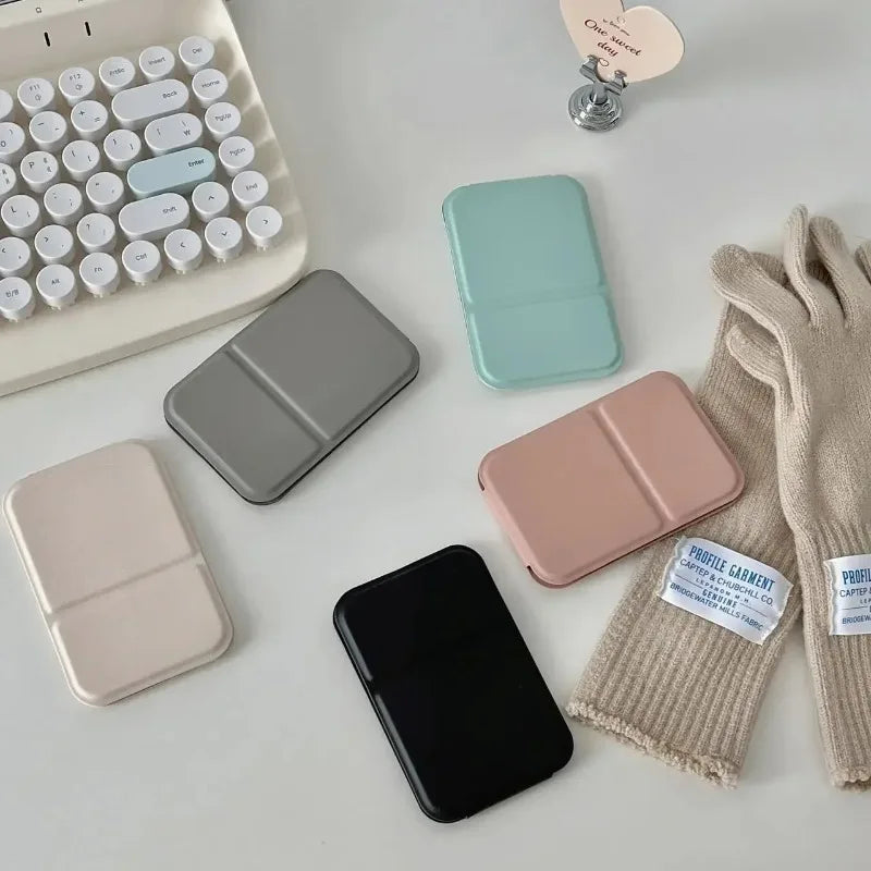Foldable PU Leather Compact Pocket Makeup Mirror | Nixie