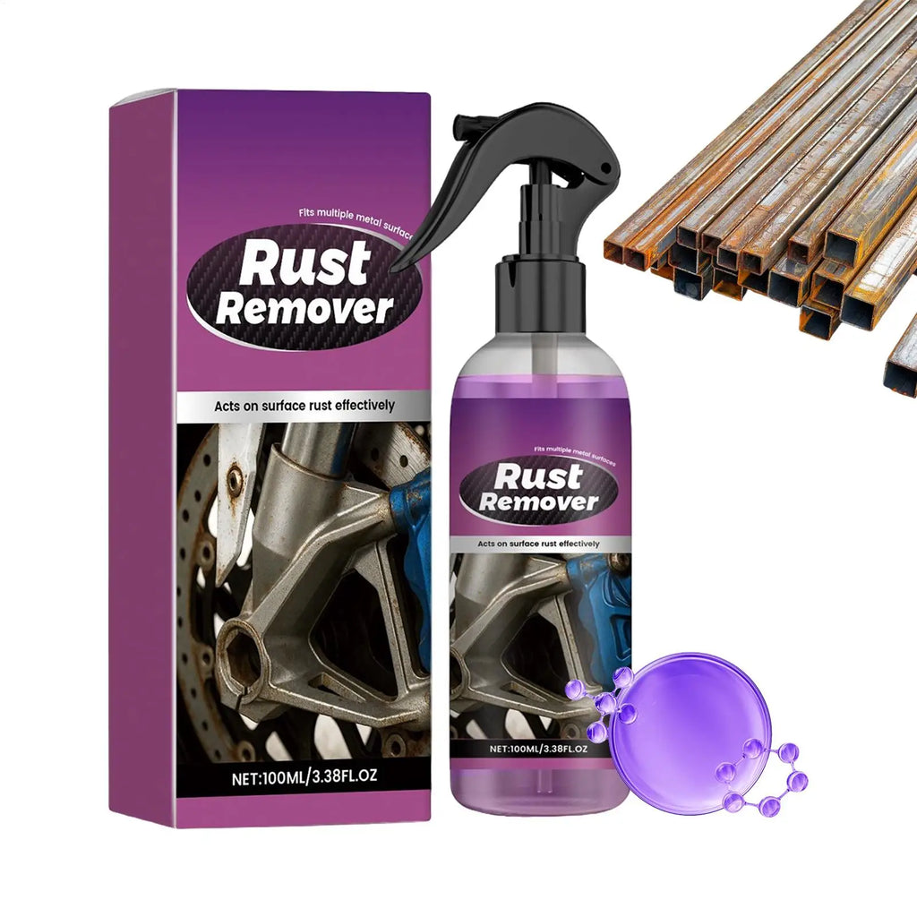100ml Car Rust Remover Spray – Iron Converter for Wheels & Chassis