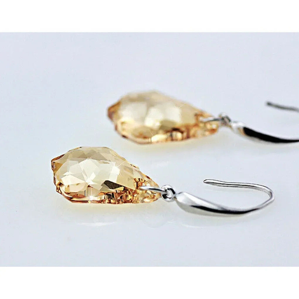 Navy Blue Teardrop Crystal Stud Earrings – Zinc Alloy Crystal Stud Earrings Nixie